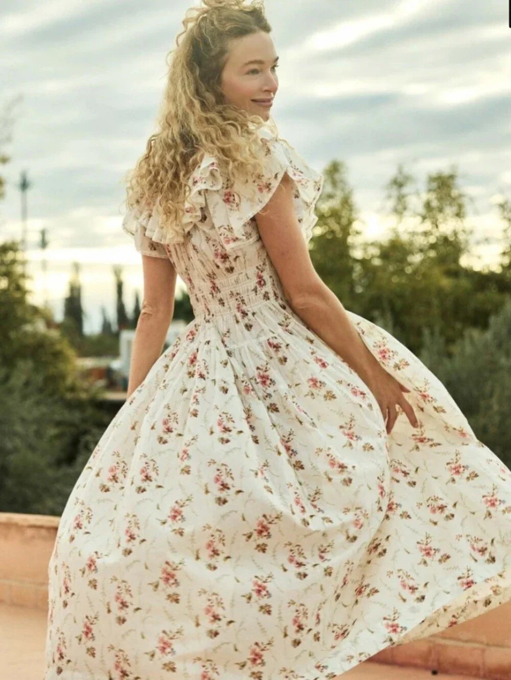 DOEN ILLIANA DRESSIN BLANC PRAIRIE ROSE S - Picture 3 of 5